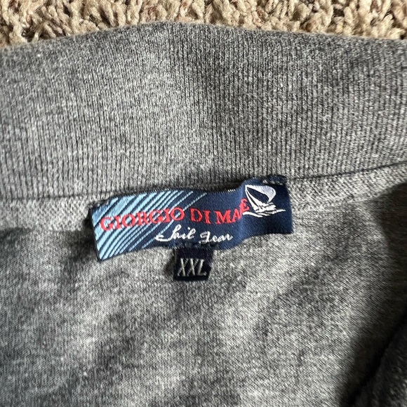 Giorgio Di Mare Sail Gear Knit Polo Shirt XXL Gray Sailing Boat - Picture 2 of 8